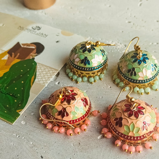 Jalwa-e-Bahaar (Green) Jhumki