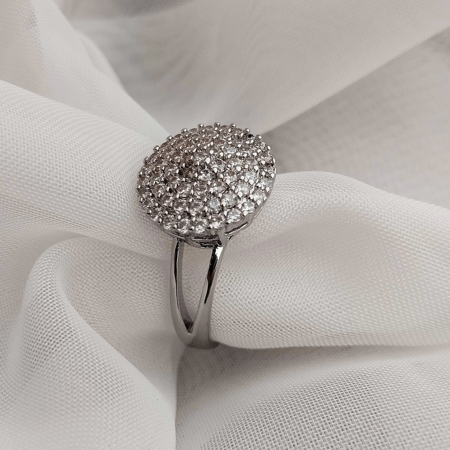 Simra Zircon Crown Ring