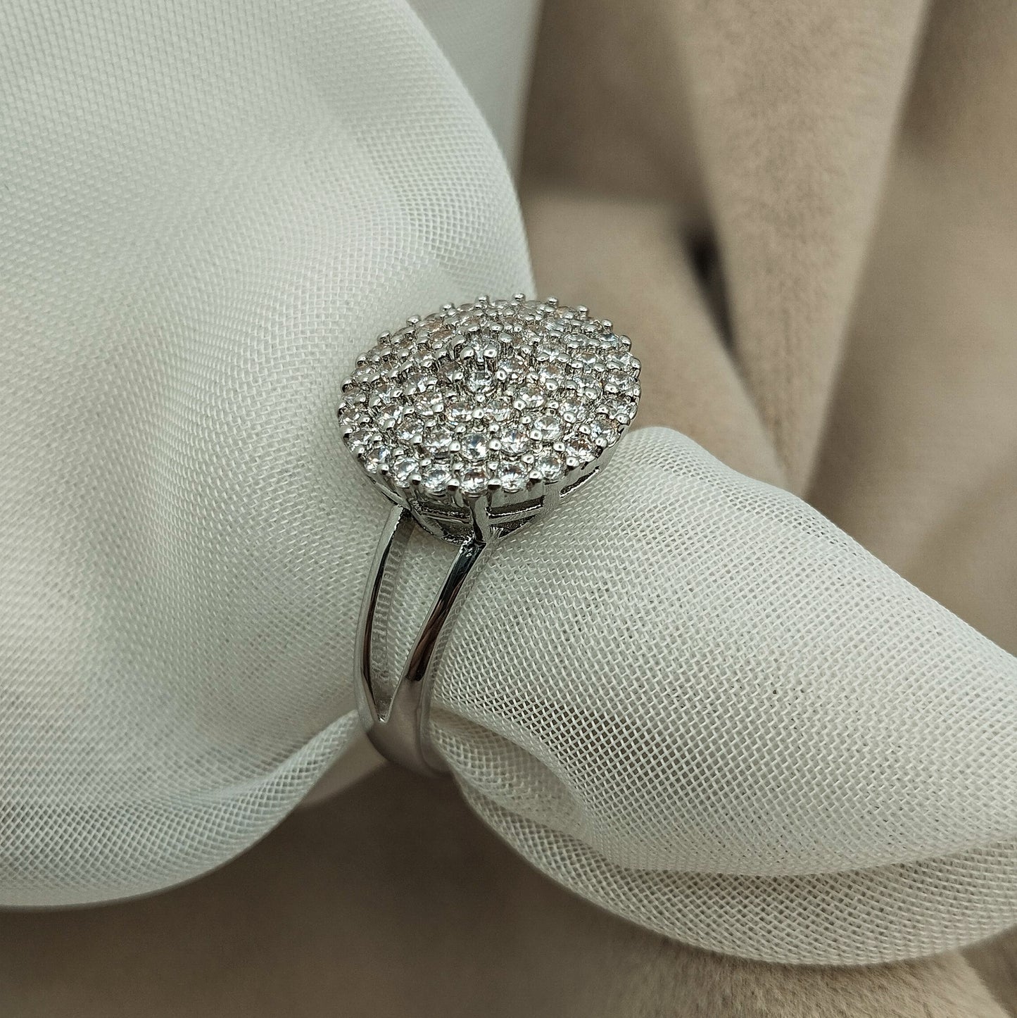 Simra Zircon Crown Ring