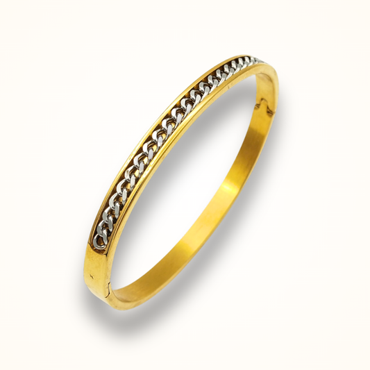 Aura Gleam Everyday Bangle (Silver)