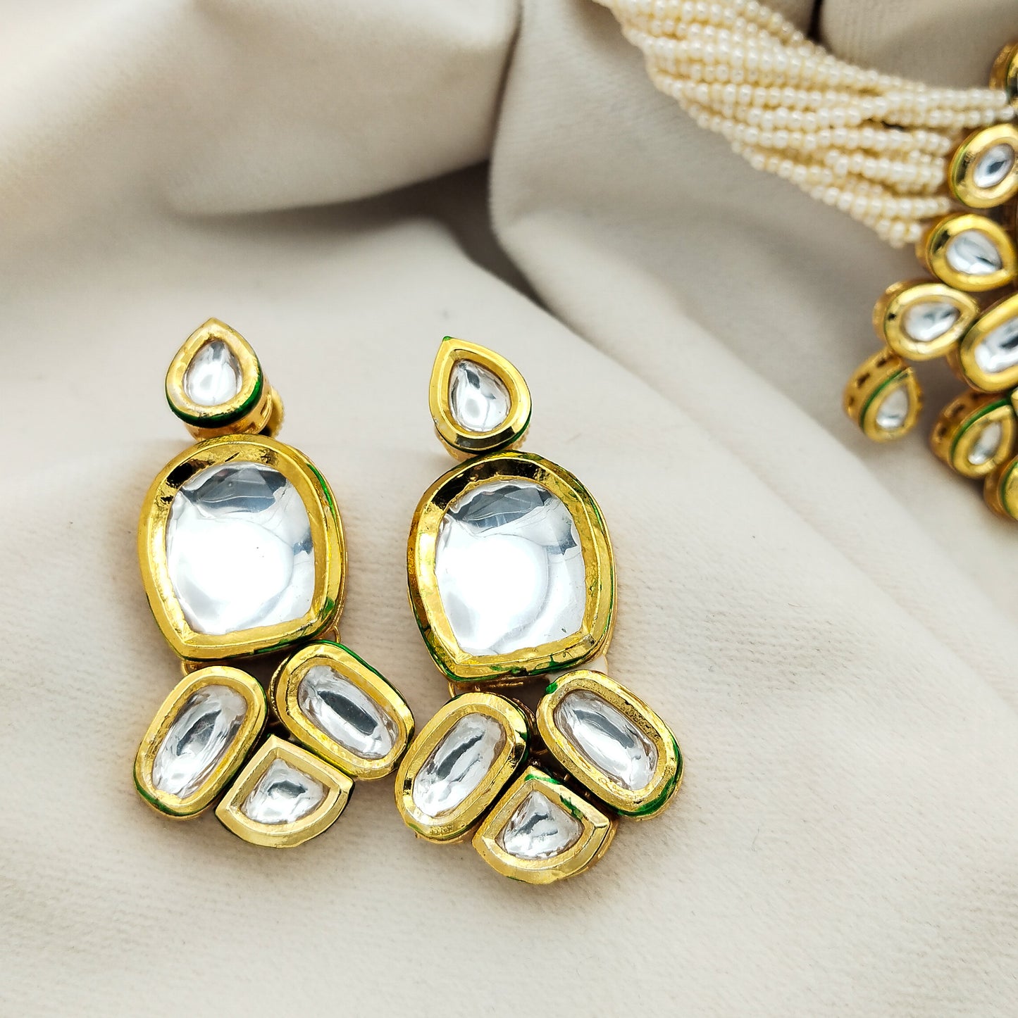 Noor-e-Kundan Necklace Set (Double Sided)