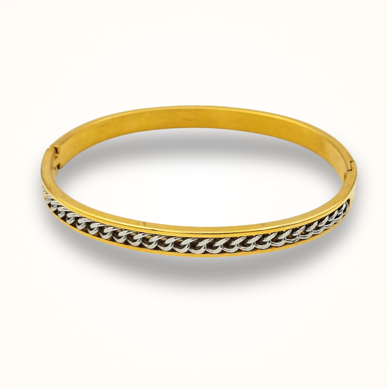Aura Gleam Everyday Bangle (Silver)