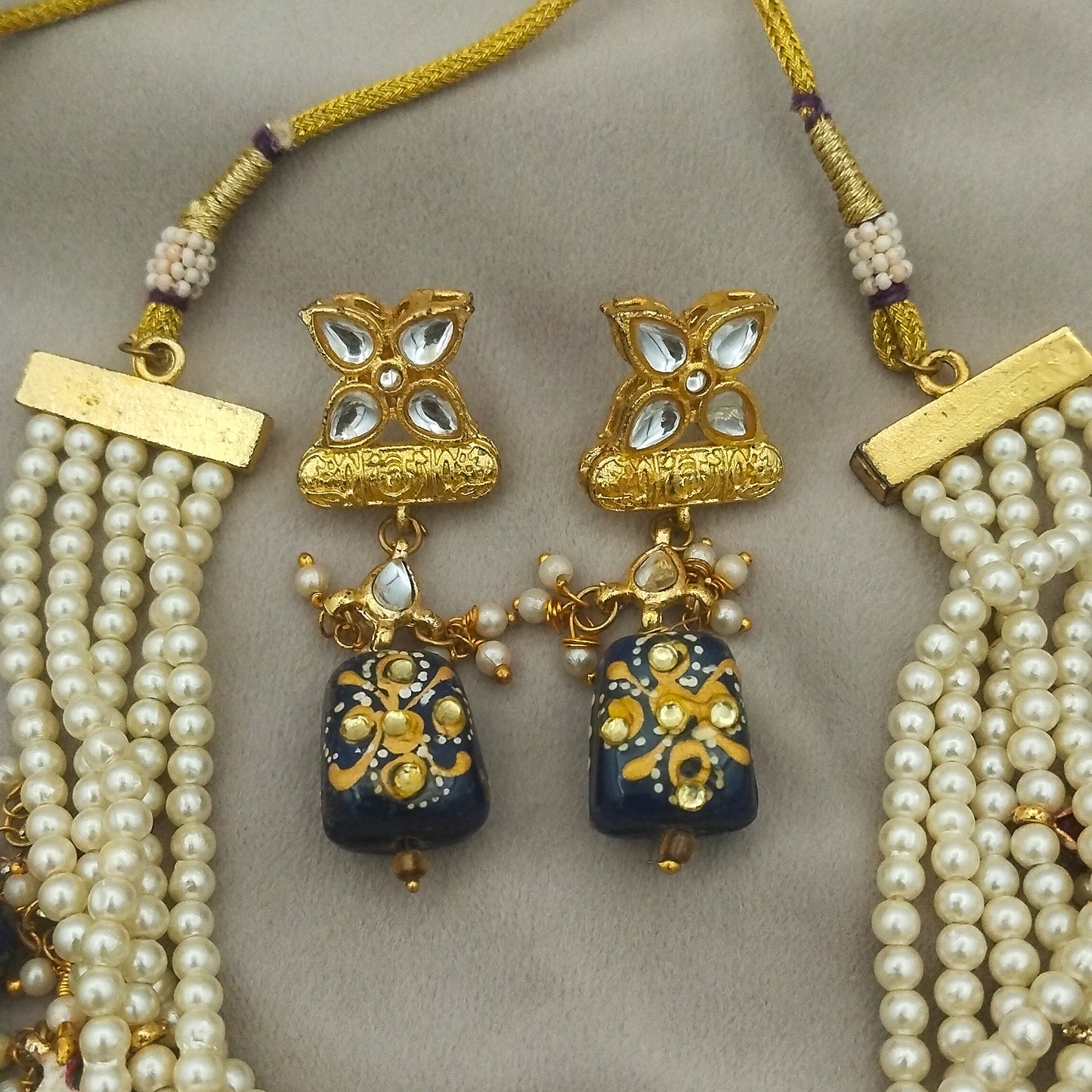 Shahrang Hand-painted Necklace Set