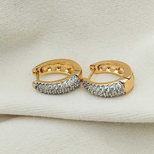 Blush Zircon Mini Hoops