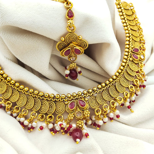 Zar-e-Naz Gold Plated Necklace Set