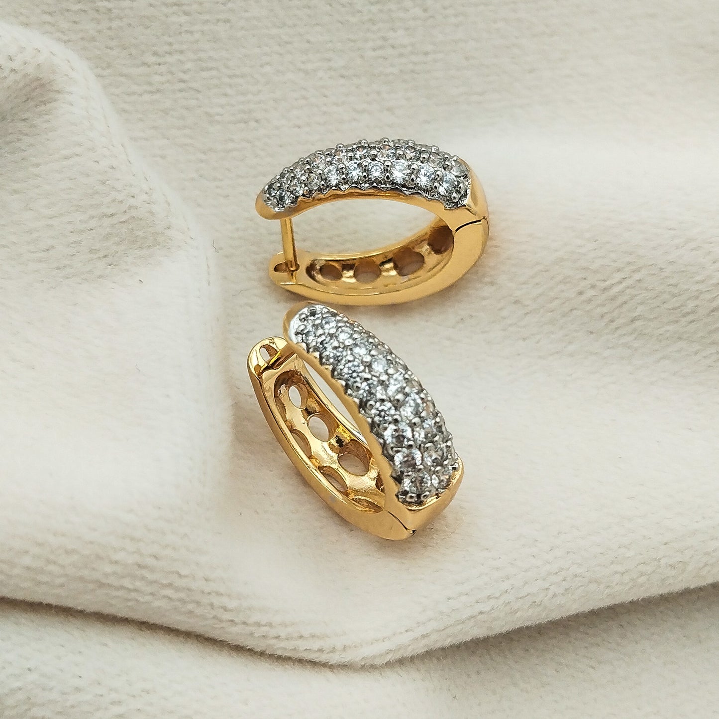 Blush Zircon Mini Hoops