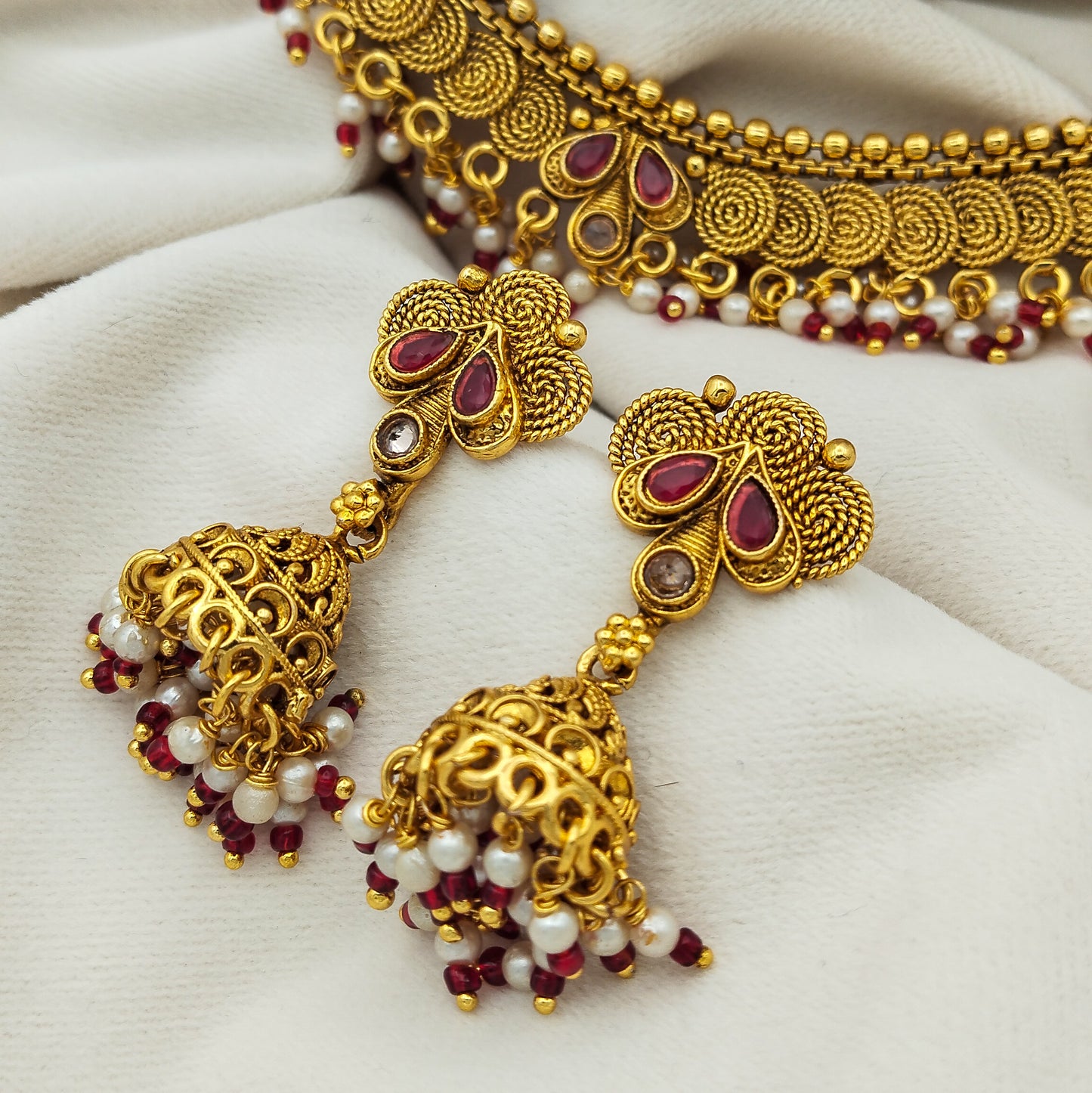 Zar-e-Naz Gold Plated Necklace Set