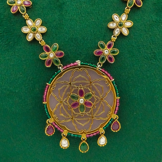 Zaaleh Pink Necklace Set