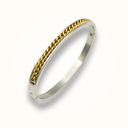 Aura Gleam Everyday Bangle (Gold)