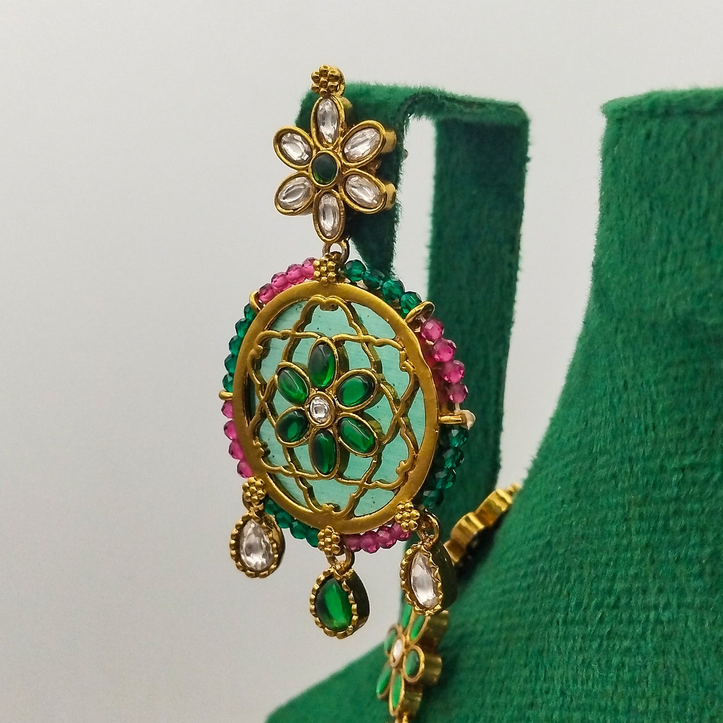 Zaaleh Mint Necklace Set