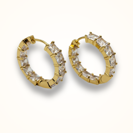 Farah Zircon Hoops