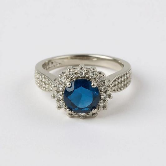 Zenvy Blue Adjustable Ring