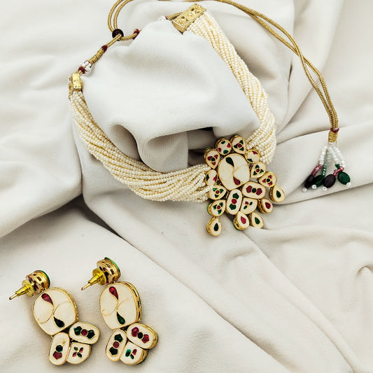 Noor-e-Kundan Necklace Set (Double Sided)