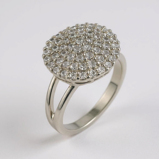 Simra Zircon Crown Ring
