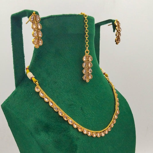 Zarfeen Gold Plated Necklace Set