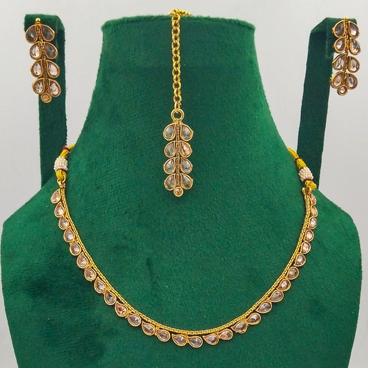 Zarfeen Gold Plated Necklace Set