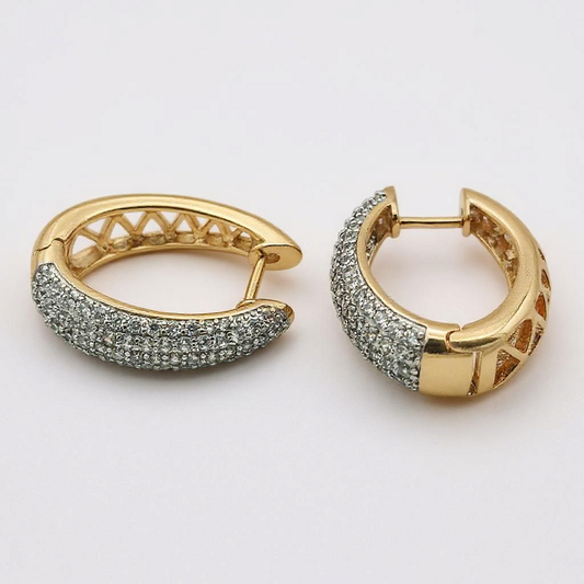 Blush Zircon Mini Hoops