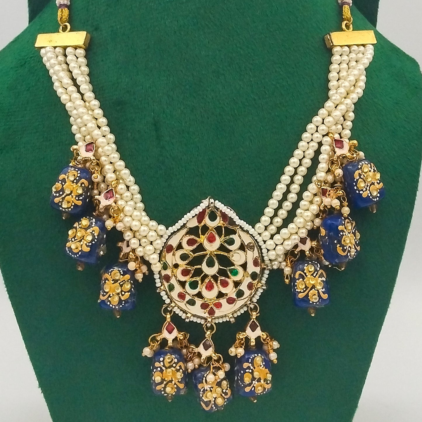 Shahrang Hand-painted Necklace Set
