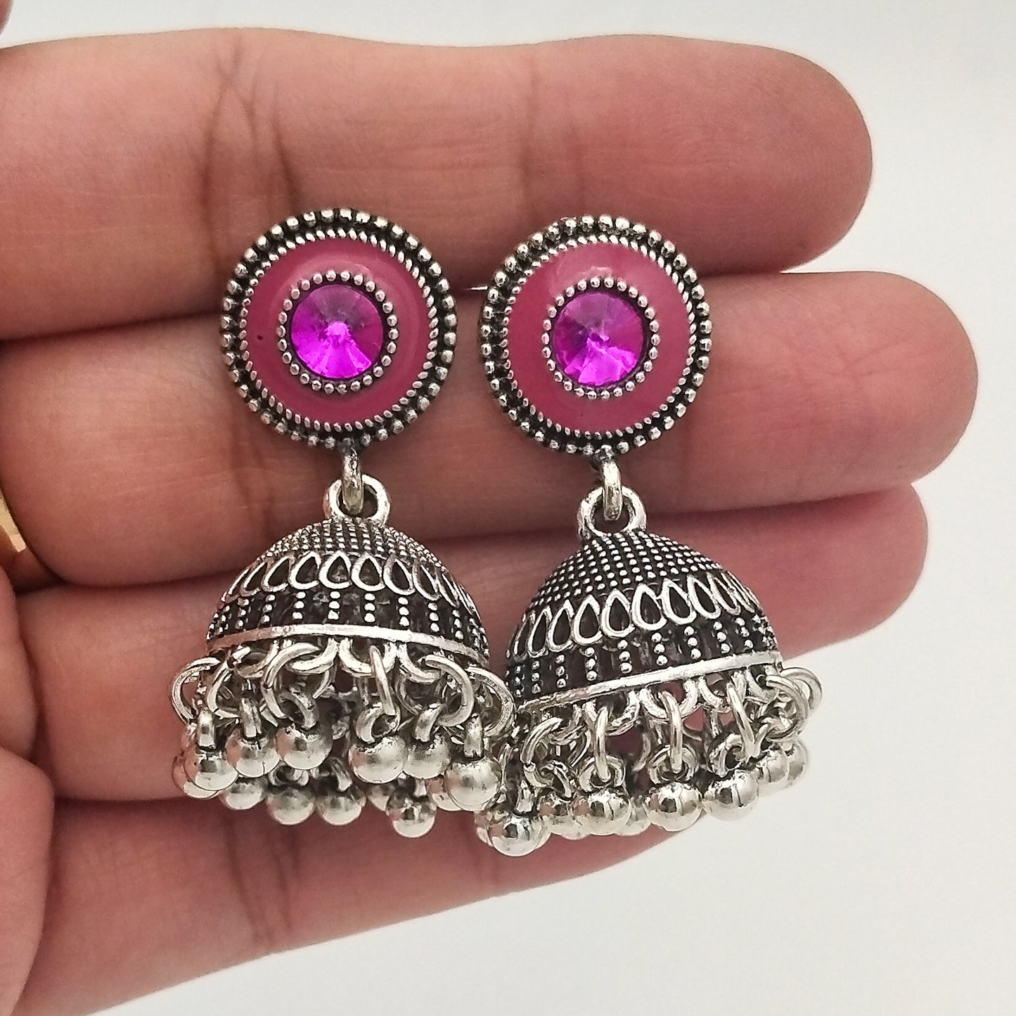 Laila Oxidized Jhumki