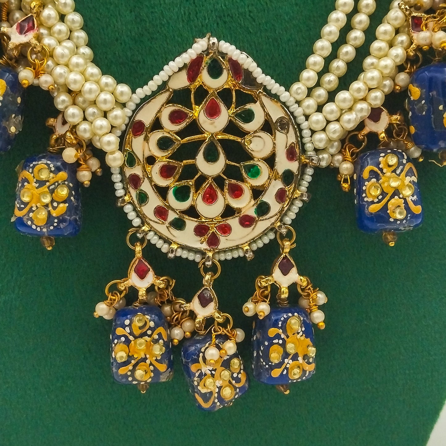 Shahrang Hand-painted Necklace Set
