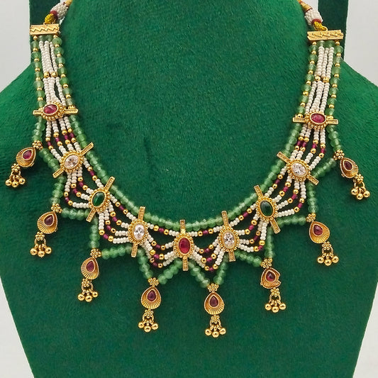Afsanay Mint Necklace Set