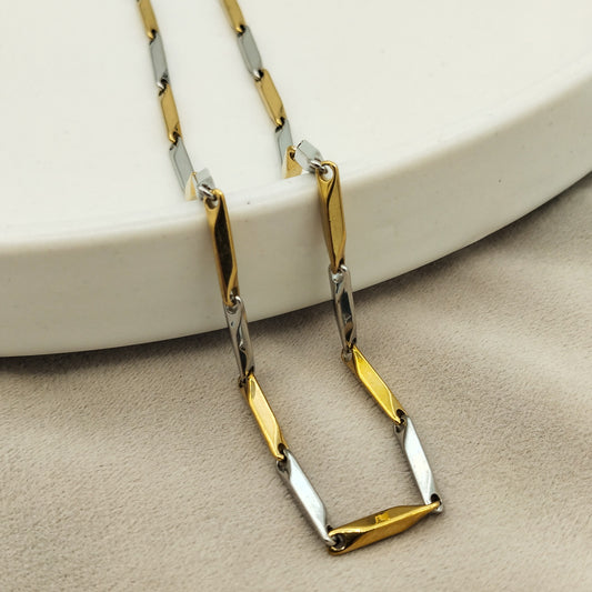 Milan Link Chain (Golden & Silver)