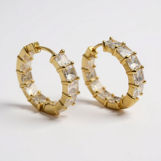 Farah Zircon Hoops