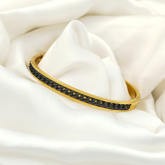 Aura Gleam Everyday Bangle (Black)
