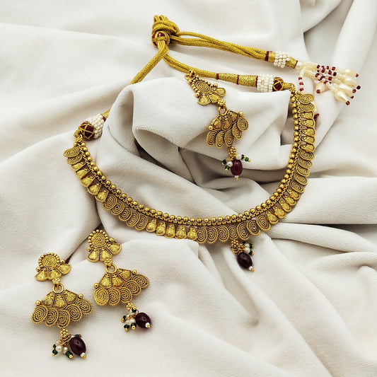 Zar-e-Raz Gold Plated Necklace Set