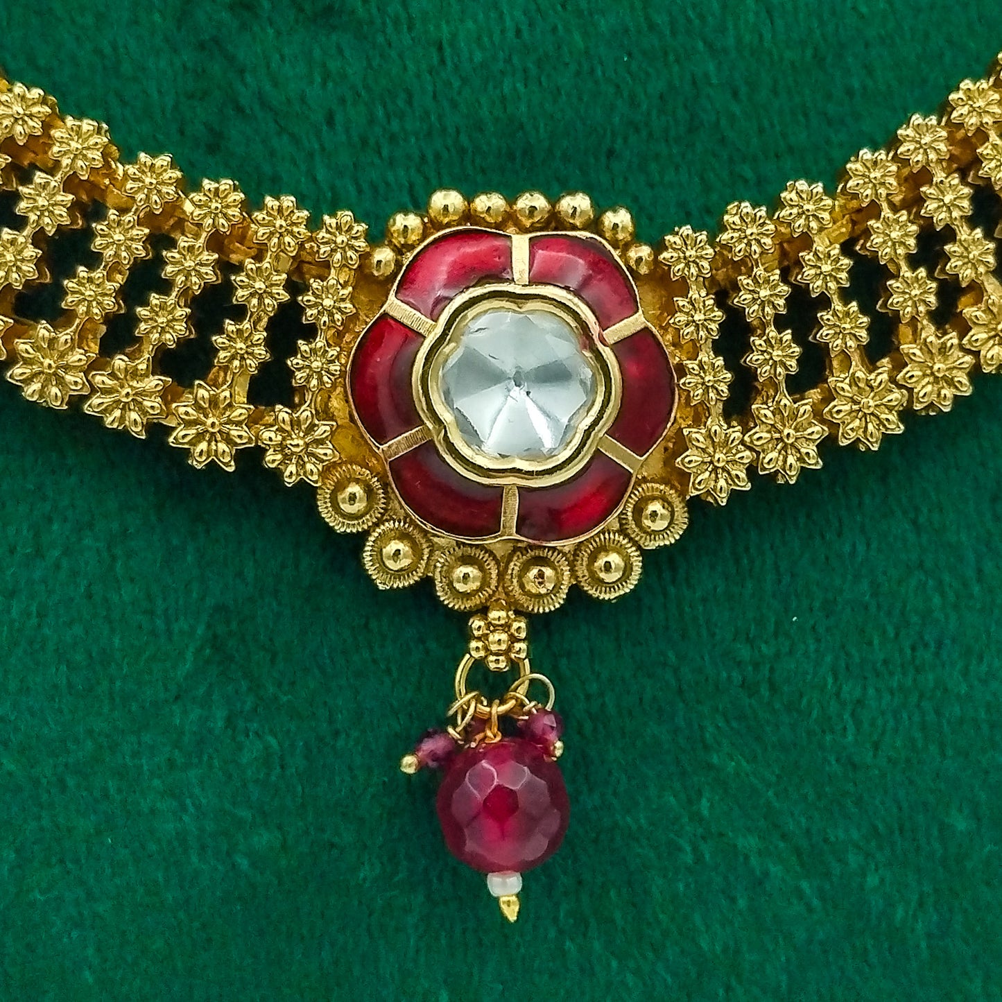 Amber Mahal Necklace Set
