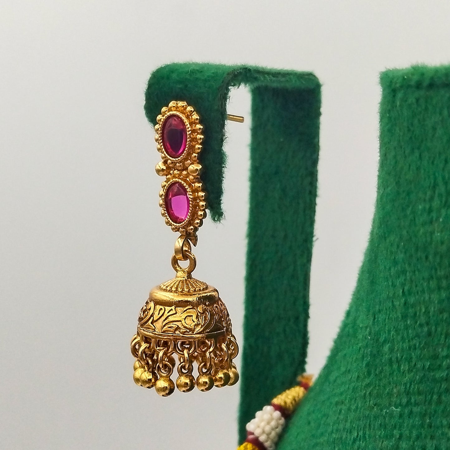 Afsanay Red Necklace Set