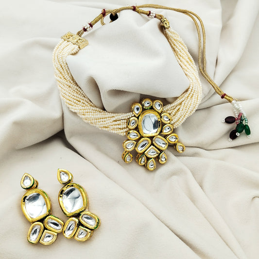 Noor-e-Kundan Necklace Set (Double Sided)
