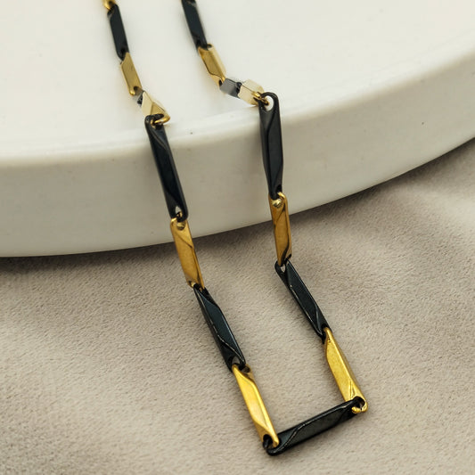 Milan Link Chain (Golden & Black)