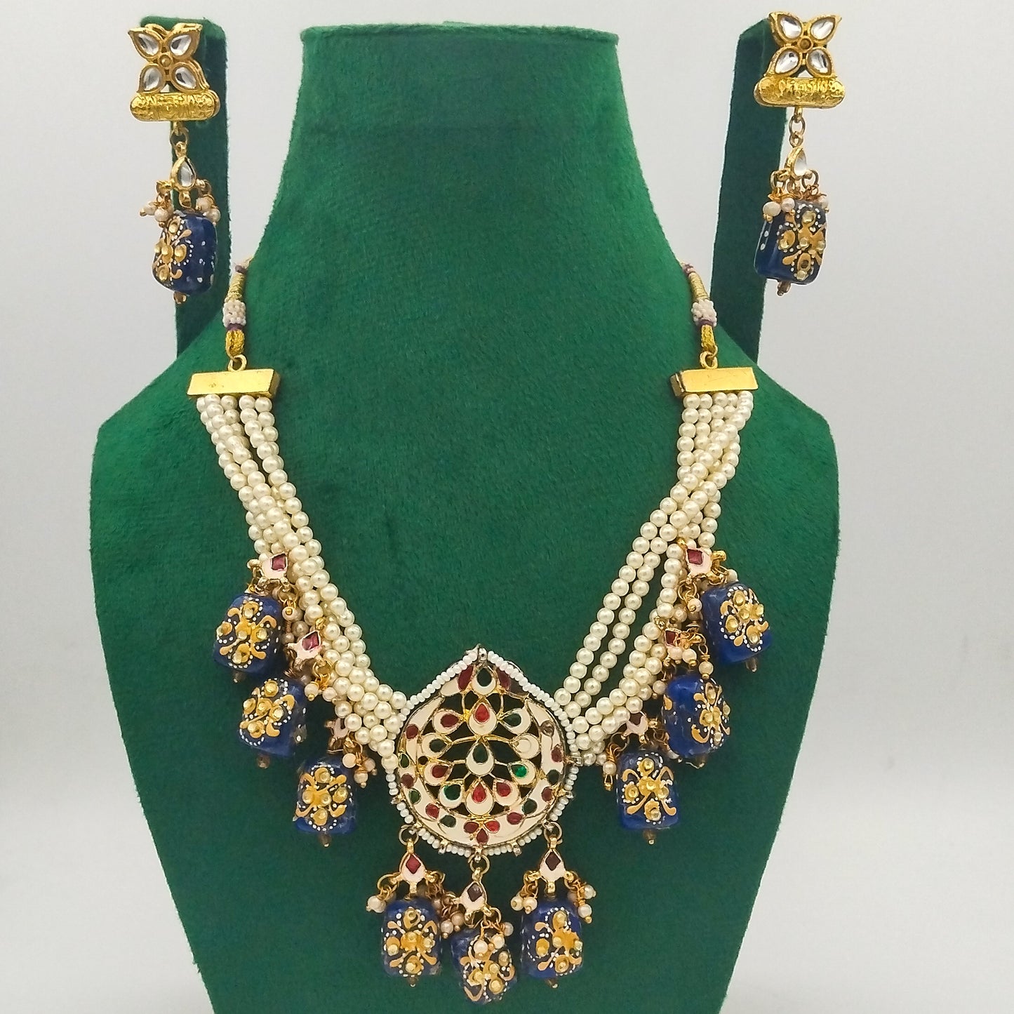 Shahrang Hand-painted Necklace Set